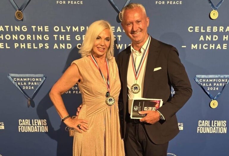 Christoph und Liane Kirchenstein treffen bei Pariser „Sports for Peace“- Gala bekannte Olympiasiege